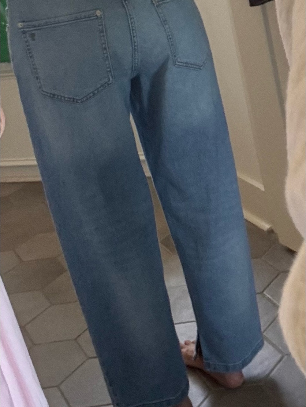 Pilcro Light Blue Cropped Straight-Leg Jeans - Picture 4 of 7